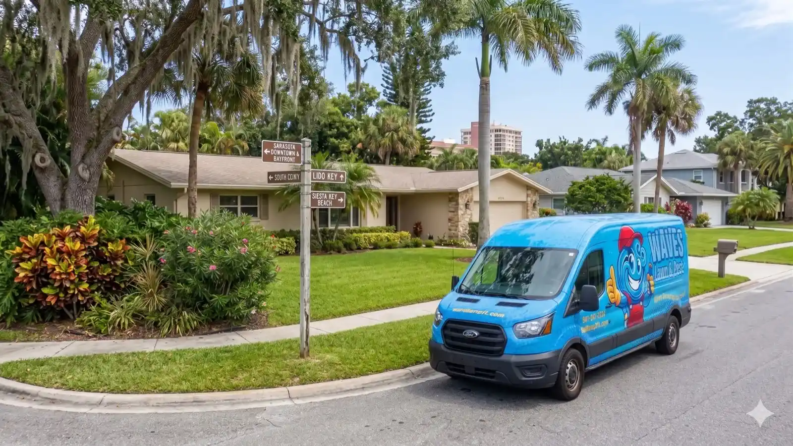 Parrish FL Lawn Care service vehicle